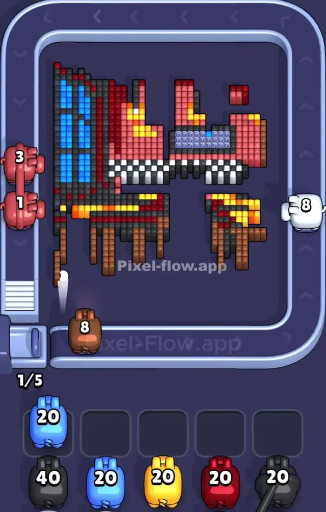 Pixel Flow Level 864 Solution 2