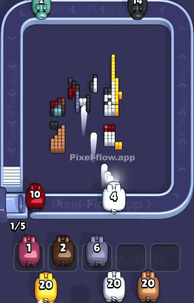 Pixel Flow Level 1476 Solution 3