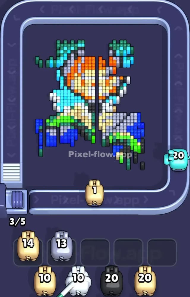 Pixel Flow Level 1536 Solution 2