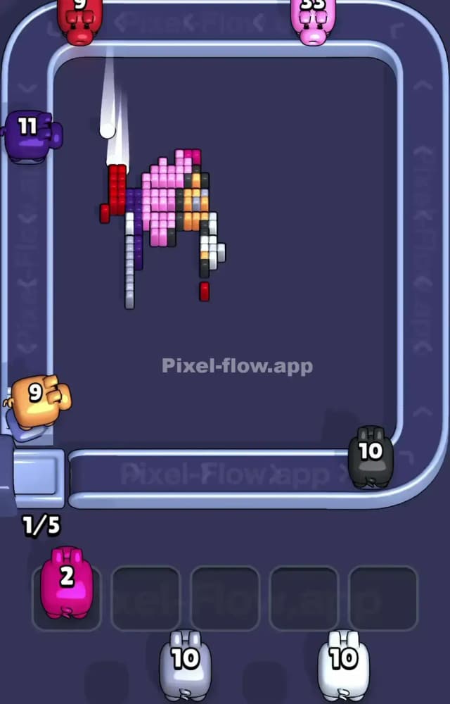 Pixel Flow Level 1557 Solution 3