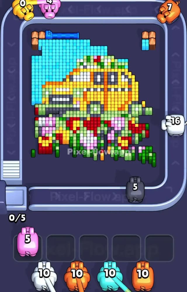 Pixel Flow Level 1486 Solution 1