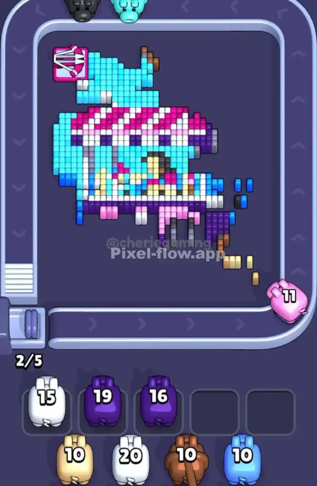 Pixel Flow Level 1874 Solution 2