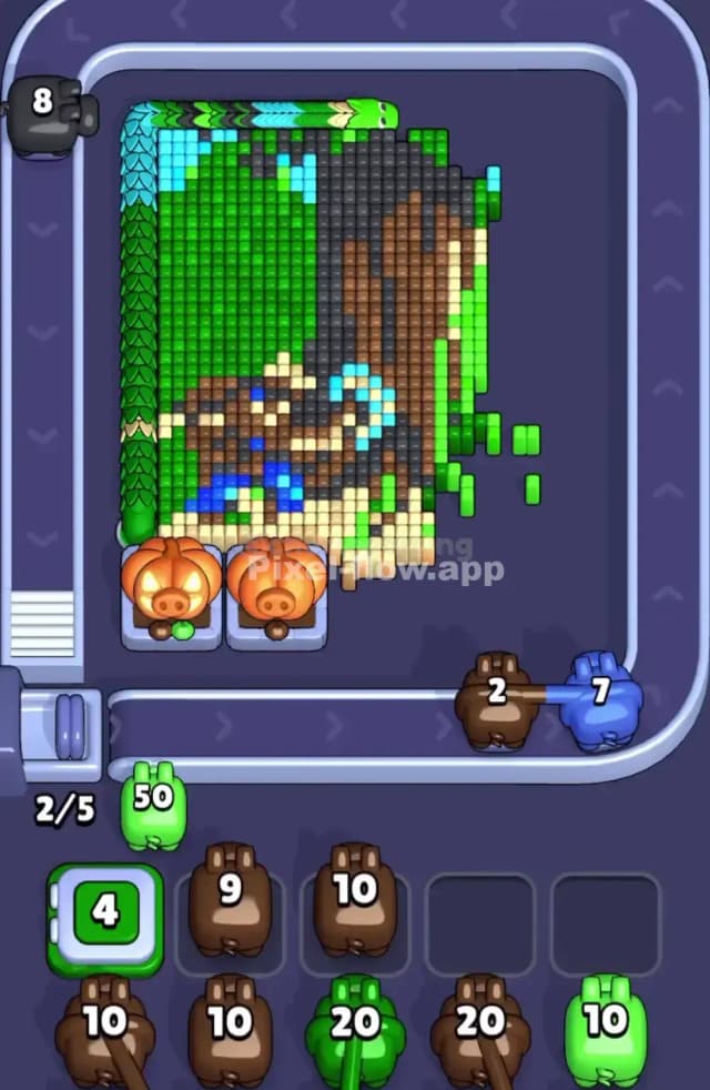 Pixel Flow Level 1837 Solution 1