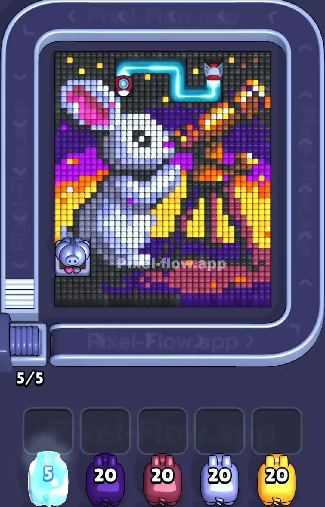 Pixel Flow Level 1524 Screenshot