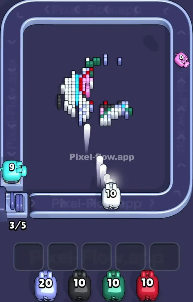 Pixel Flow Level 1568 Solution 3