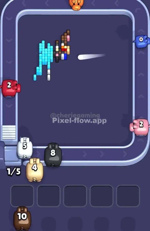 Pixel Flow Level 1843 Solution 3