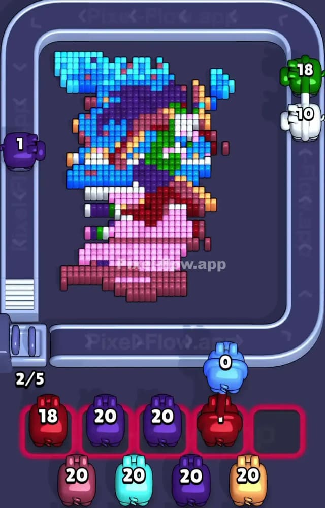 Pixel Flow Level 1417 Solution 2