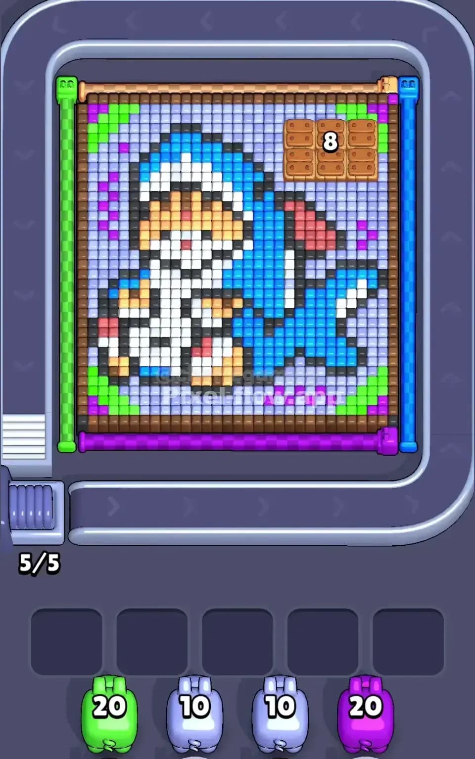 Pixel Flow Level 494 Screenshot