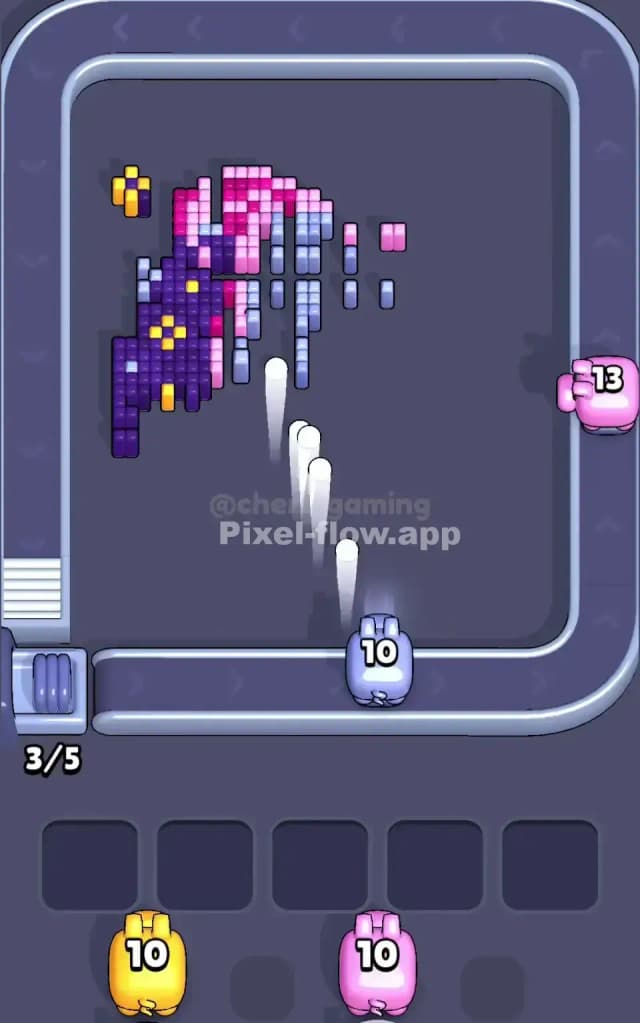 Pixel Flow Level 596 Solution 3