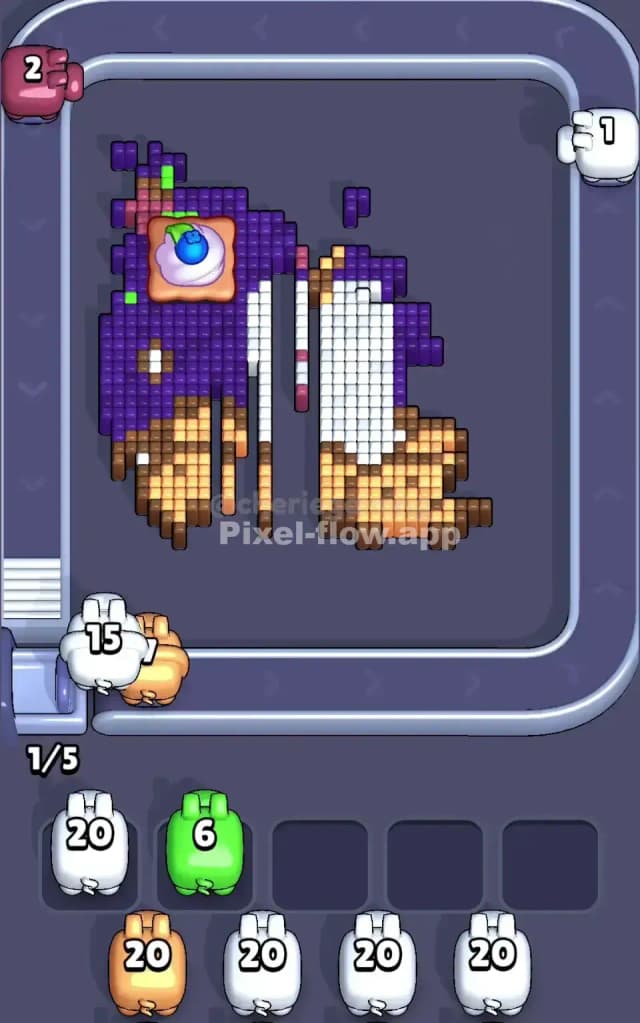 Pixel Flow Level 468 Solution 1