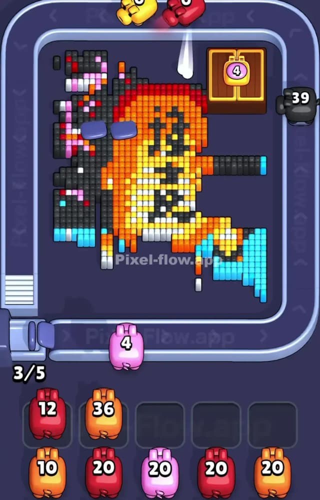 Pixel Flow Level 1176 Solution 2