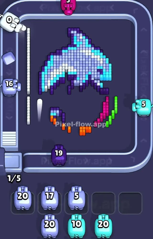 Pixel Flow Level 1551 Solution 1