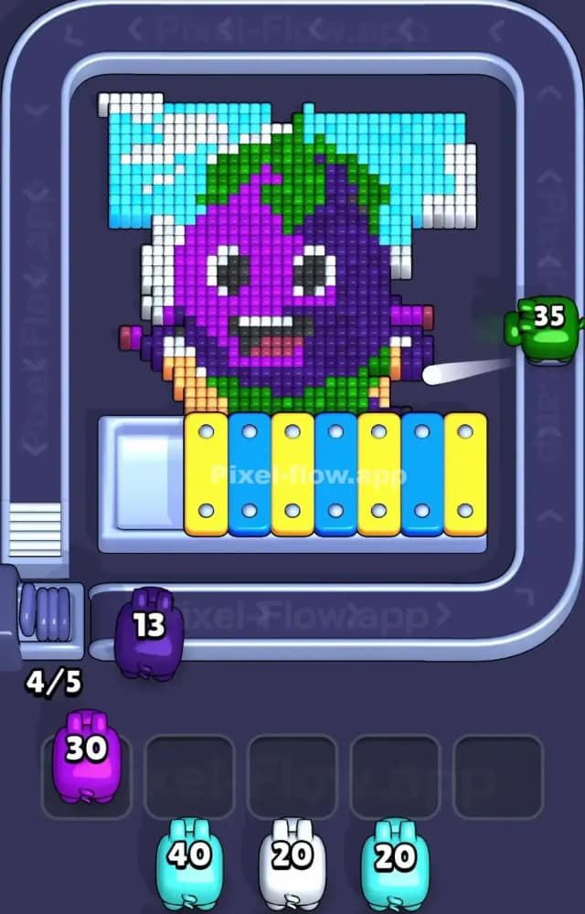 Pixel Flow Level 1461 Solution 1