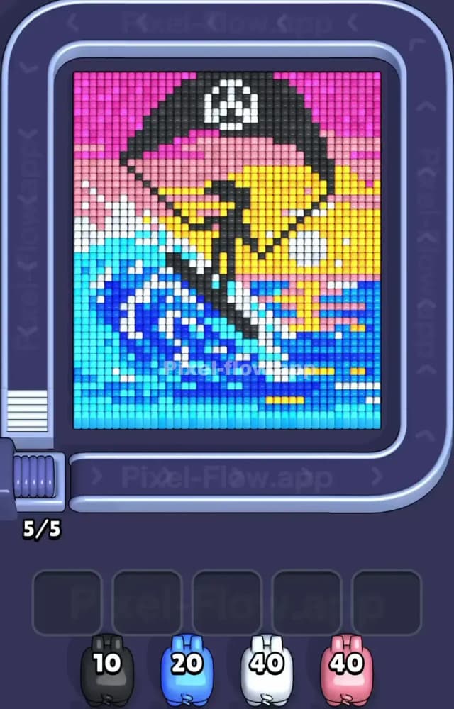 Pixel Flow Level 1543 Gameplay