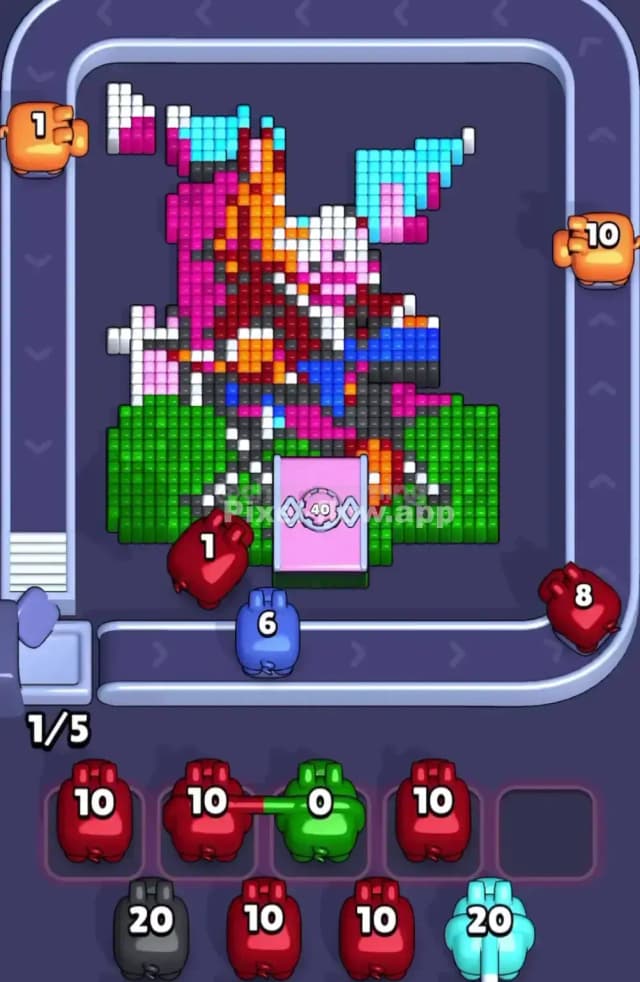 Pixel Flow Level 1867 Solution 1