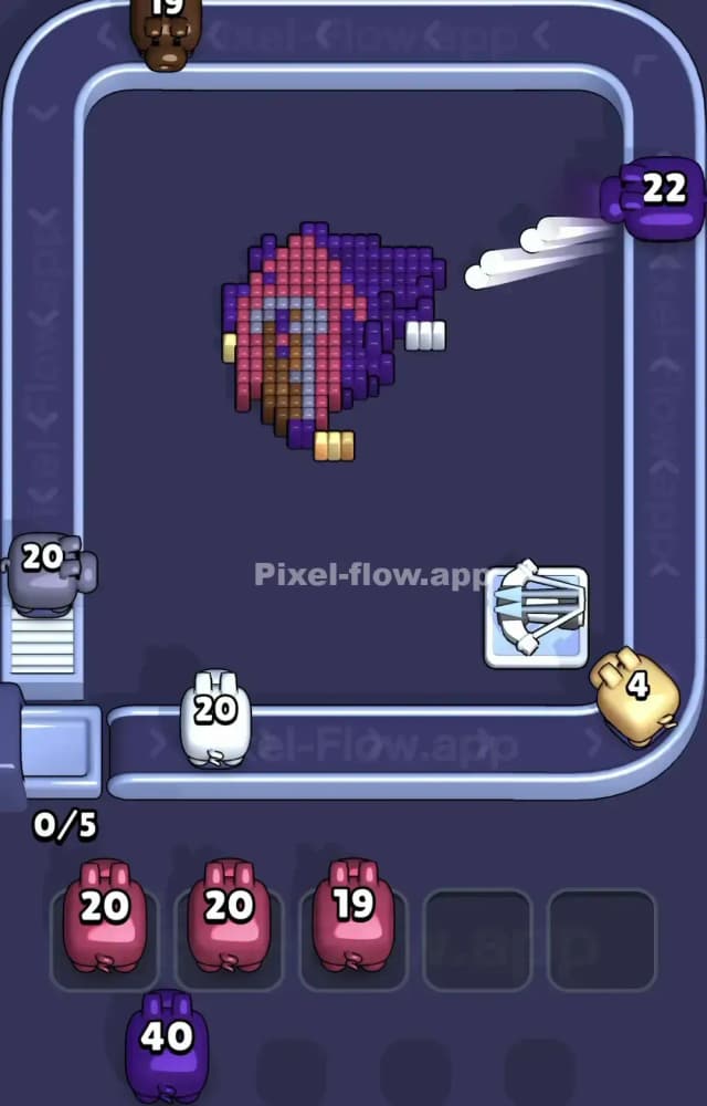 Pixel Flow Level 1561 Solution 3