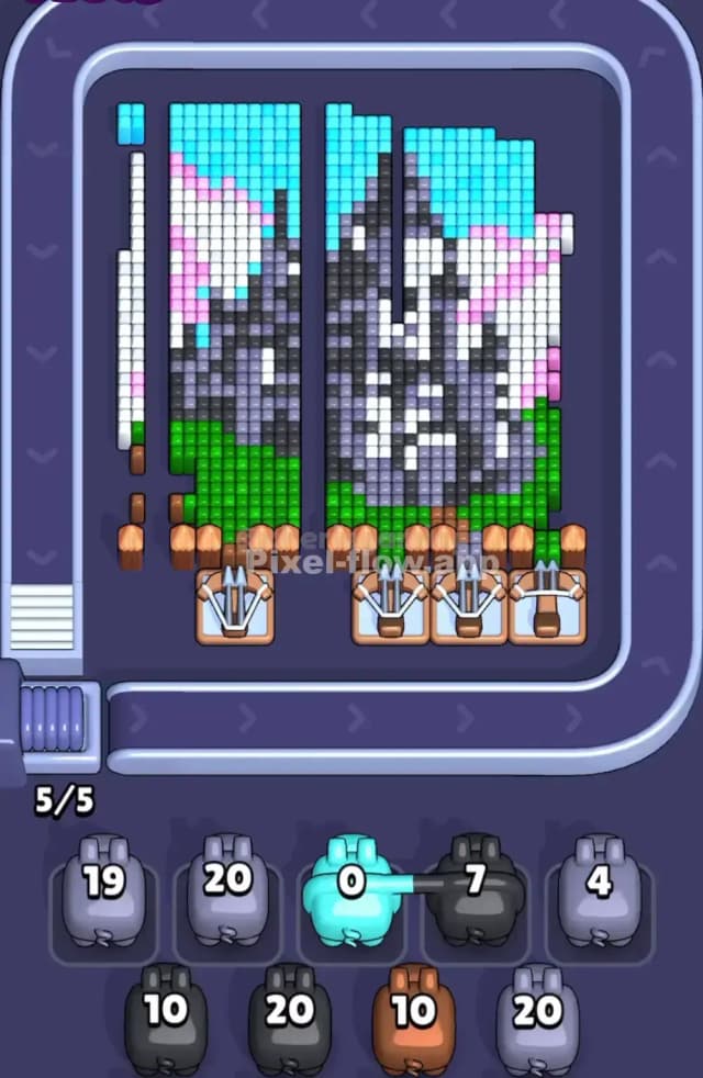 Pixel Flow Level 1680 Solution 1