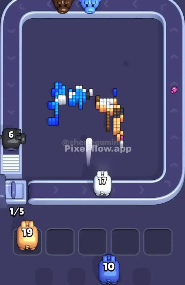 Pixel Flow Level 1847 Solution 3