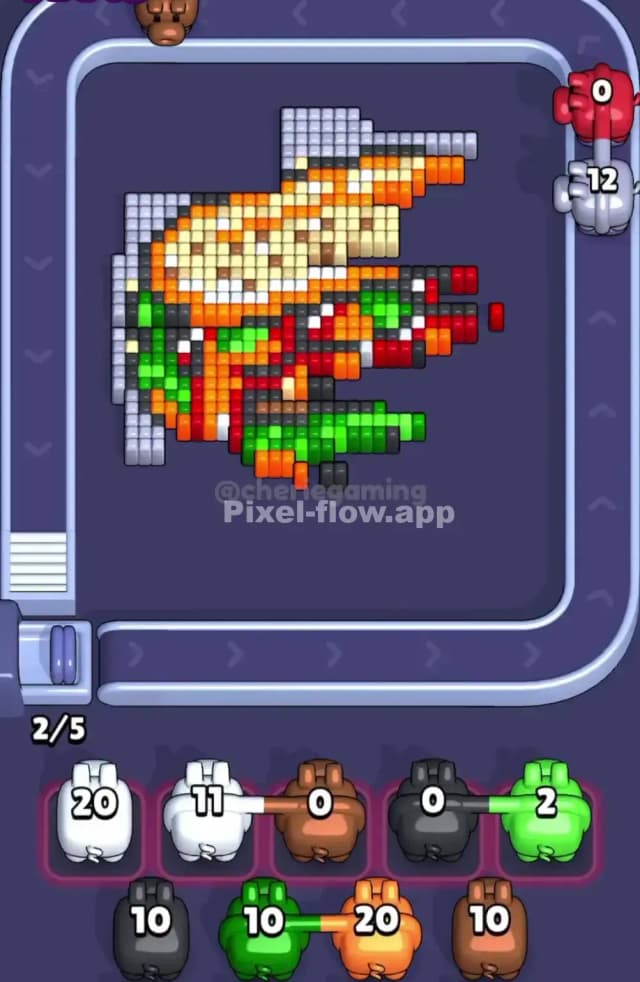 Pixel Flow Level 1879 Solution 2