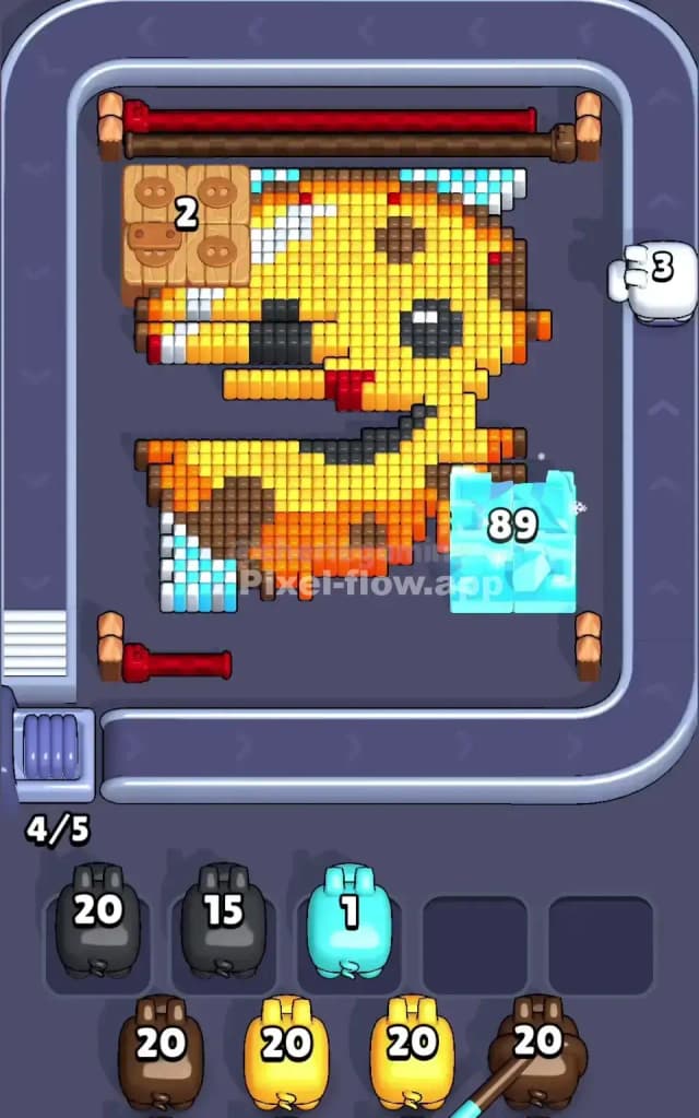 Pixel Flow Level 714 Solution 2