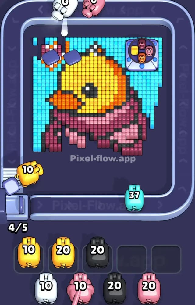 Pixel Flow Level 1193 Solution 1