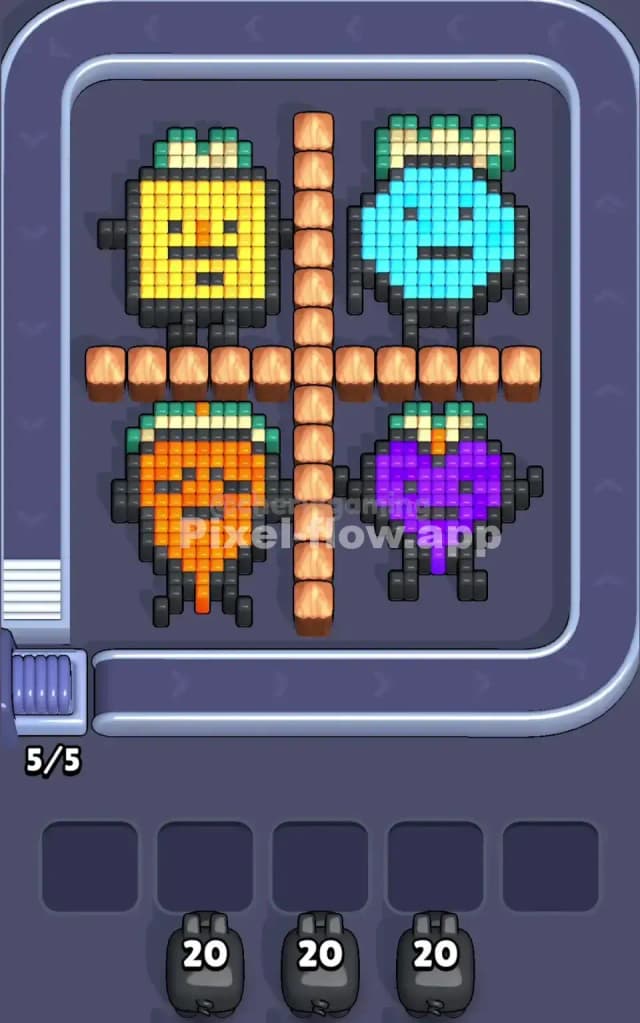 Pixel Flow Level 135 Gameplay