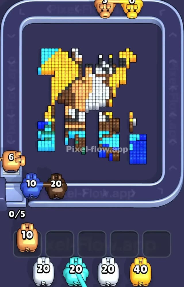 Pixel Flow Level 1526 Solution 2