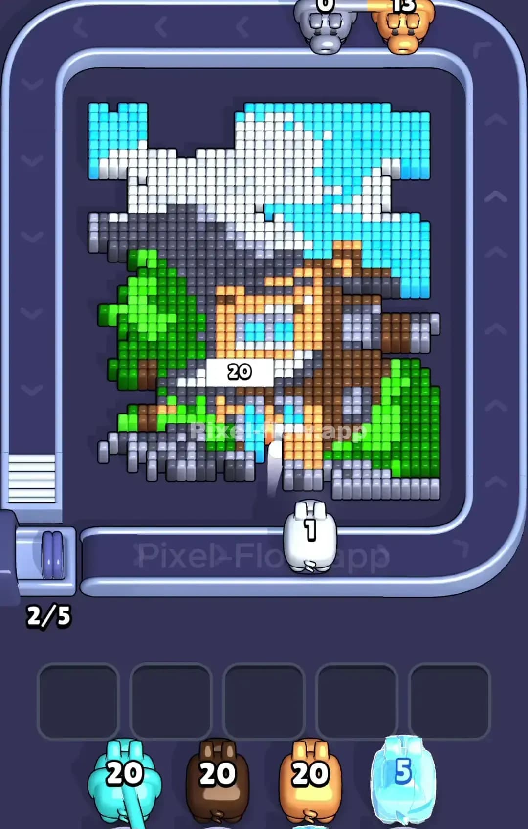 Pixel Flow Level 862 Screenshot