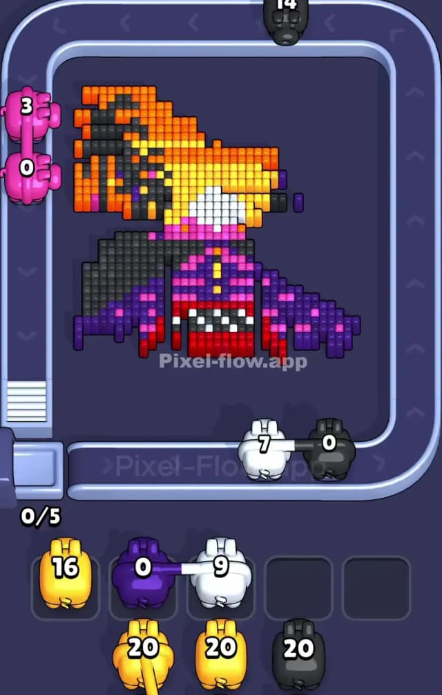 Pixel Flow Level 841 Solution 2