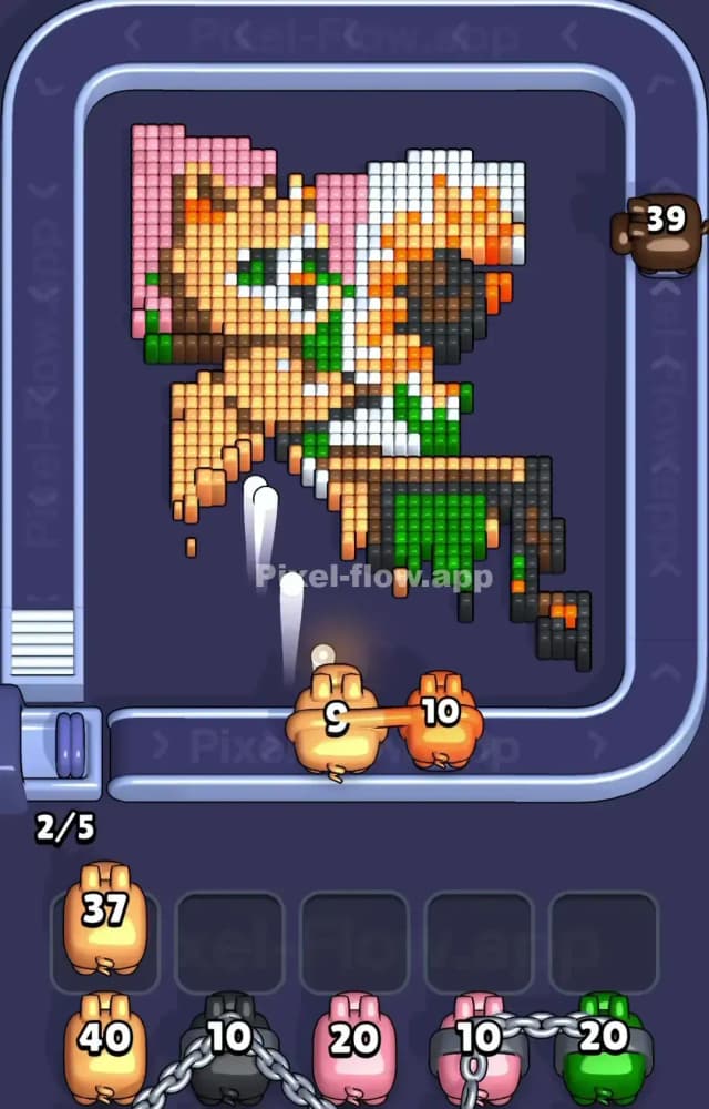 Pixel Flow Level 1183 Solution 2