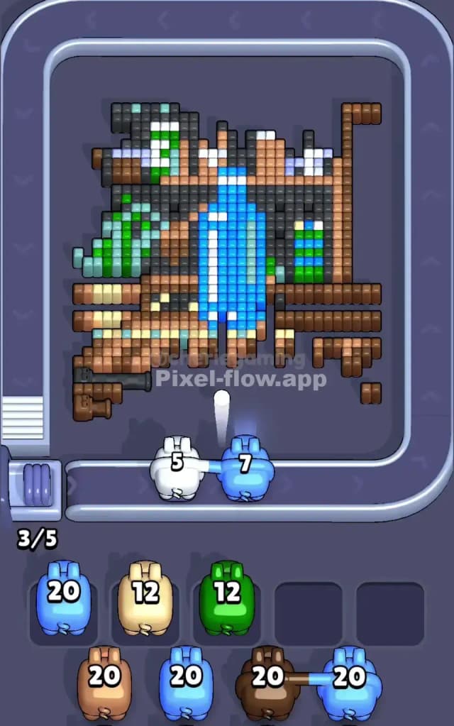 Pixel Flow Level 758 Solution 2