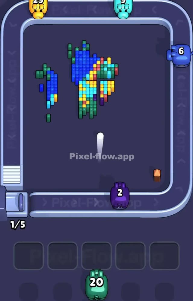 Pixel Flow Level 1168 Solution 3