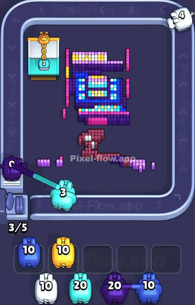 Pixel Flow Level 1184 Solution 2