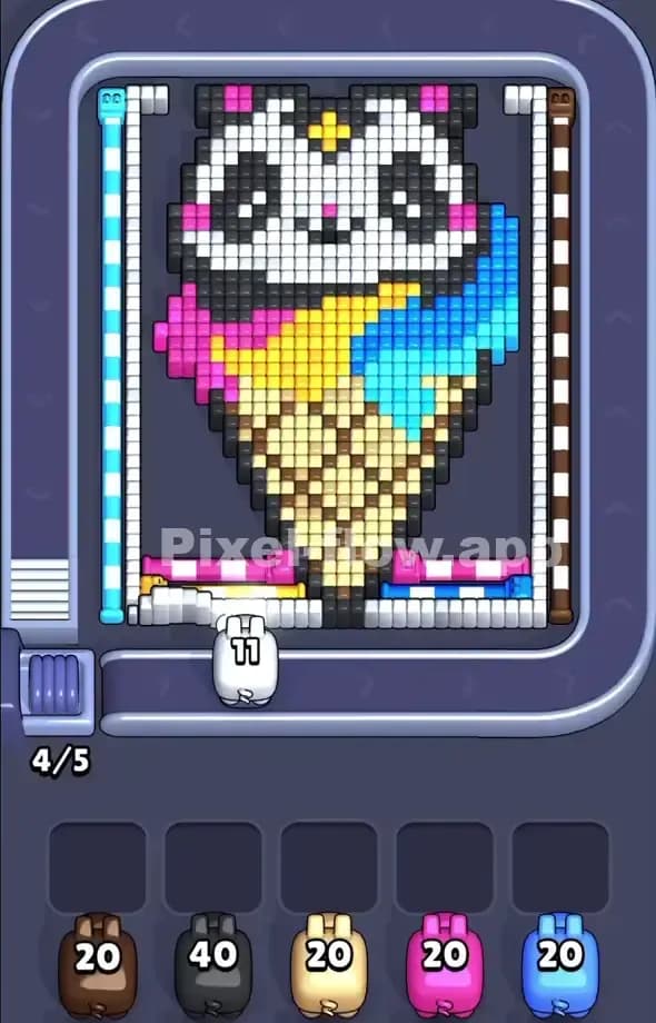 Pixel Flow Level 513 Gameplay