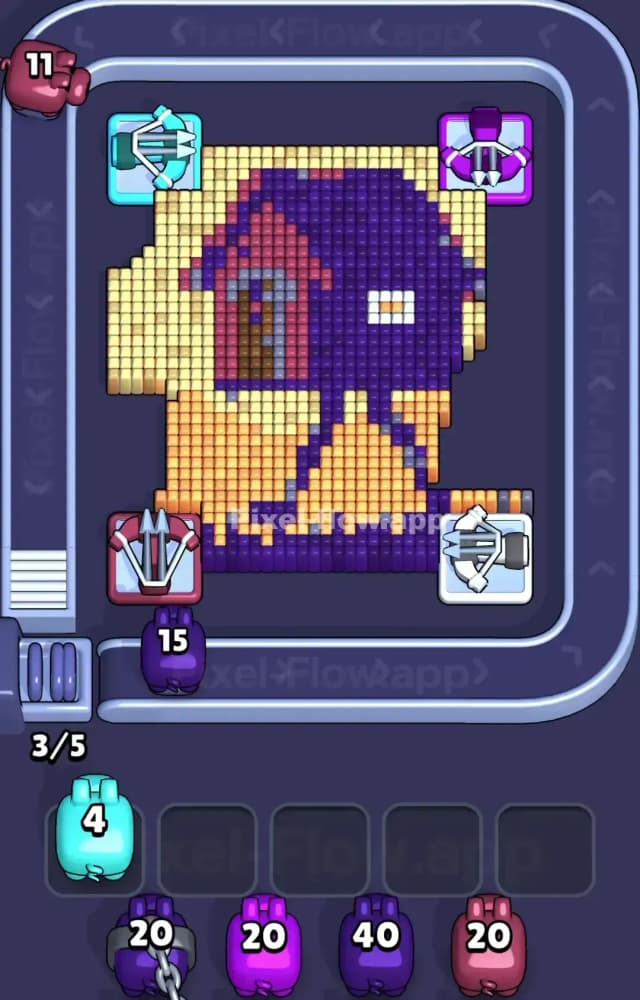 Pixel Flow Level 1561 Solution 2
