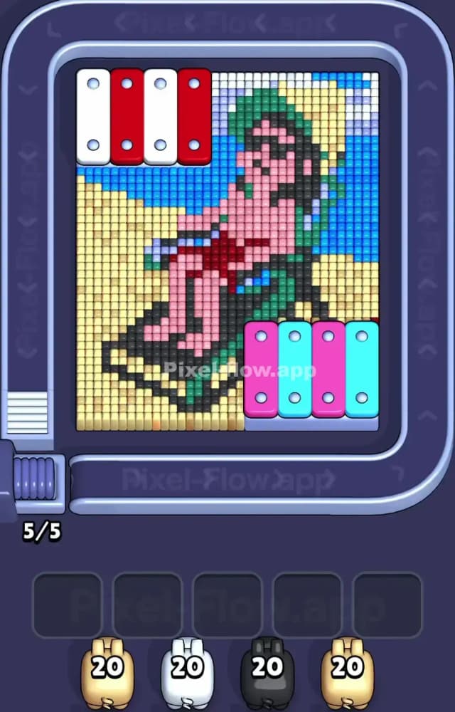 Pixel Flow Level 1490 Gameplay