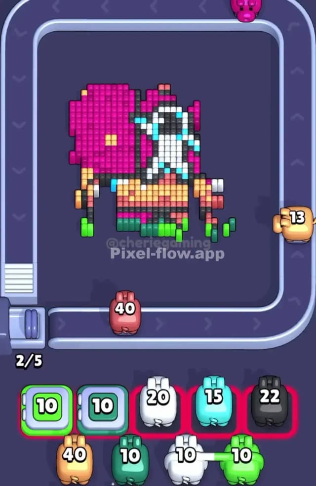 Pixel Flow Level 1854 Solution 2