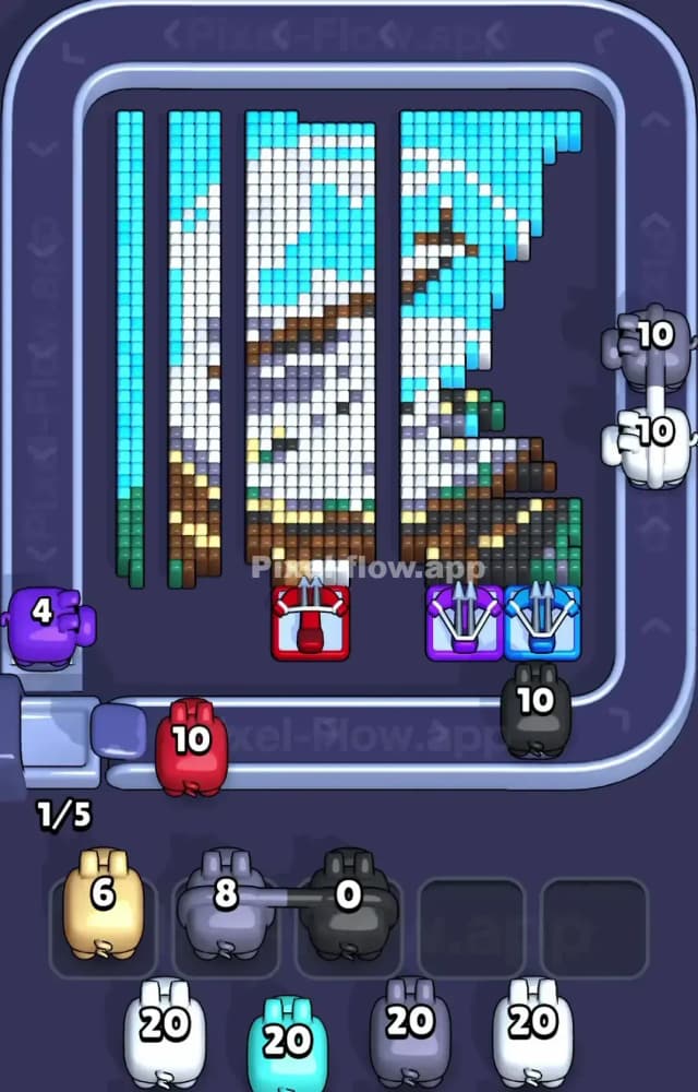 Pixel Flow Level 1514 Solution 1