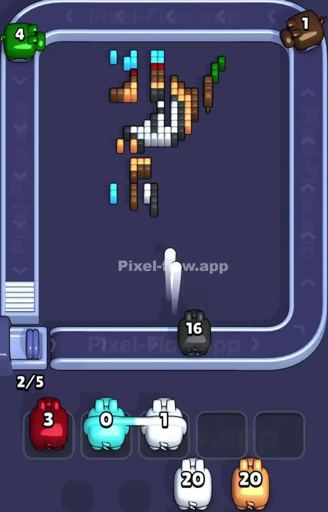Pixel Flow Level 1538 Solution 3