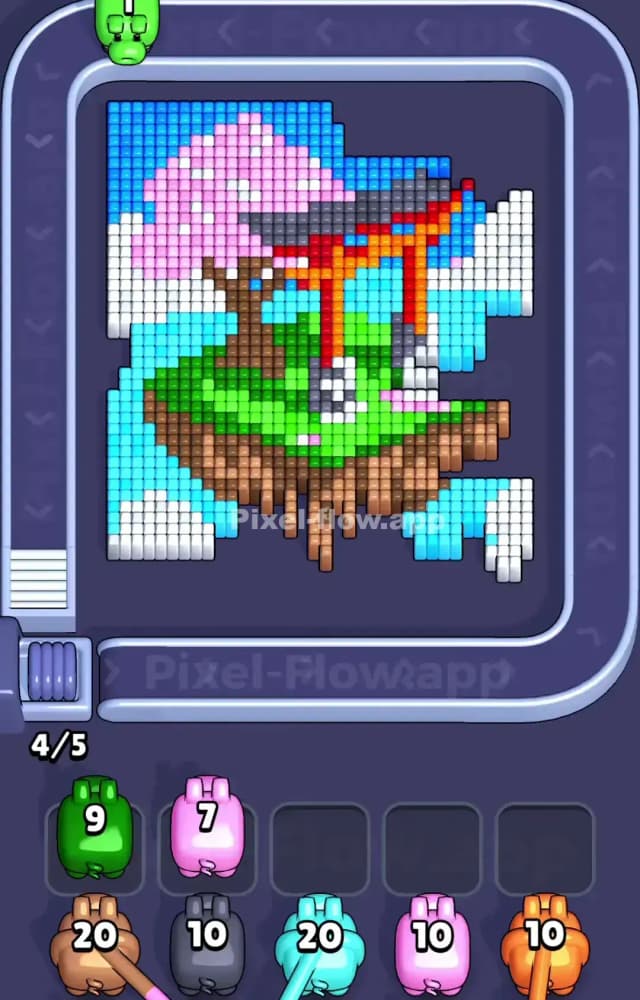 Pixel Flow Level 1076 Solution 1