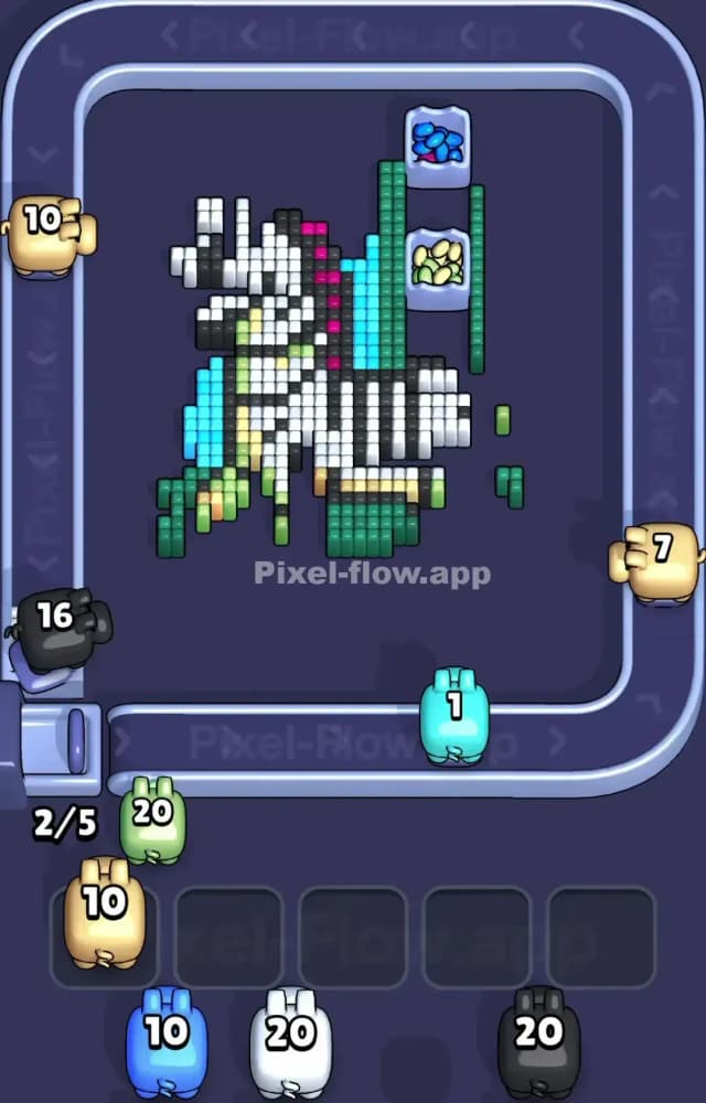Pixel Flow Level 1491 Solution 1