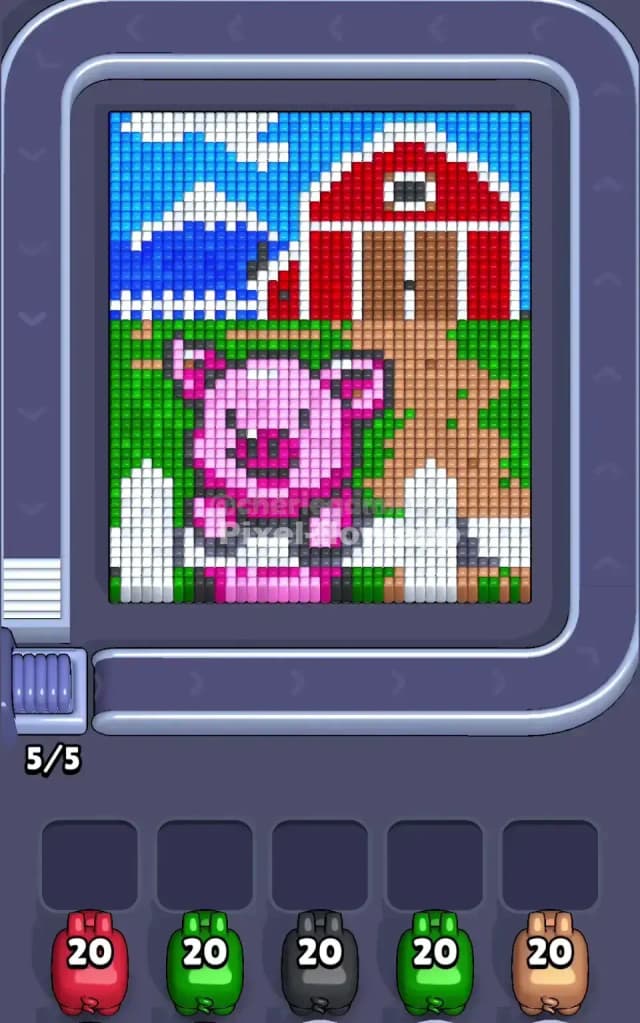 Pixel Flow Level 734 Gameplay