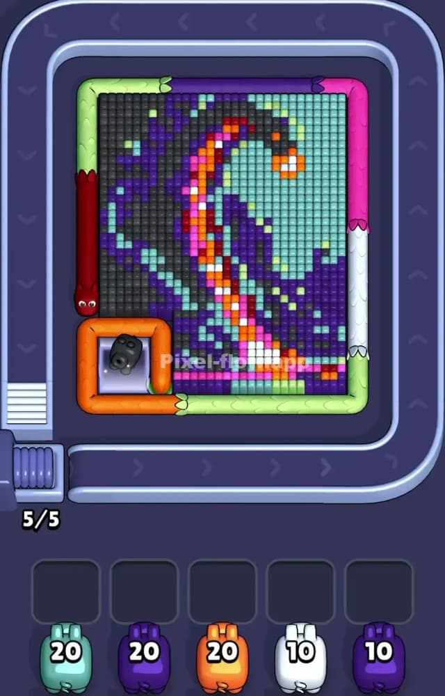 Pixel Flow Level 1104 Gameplay