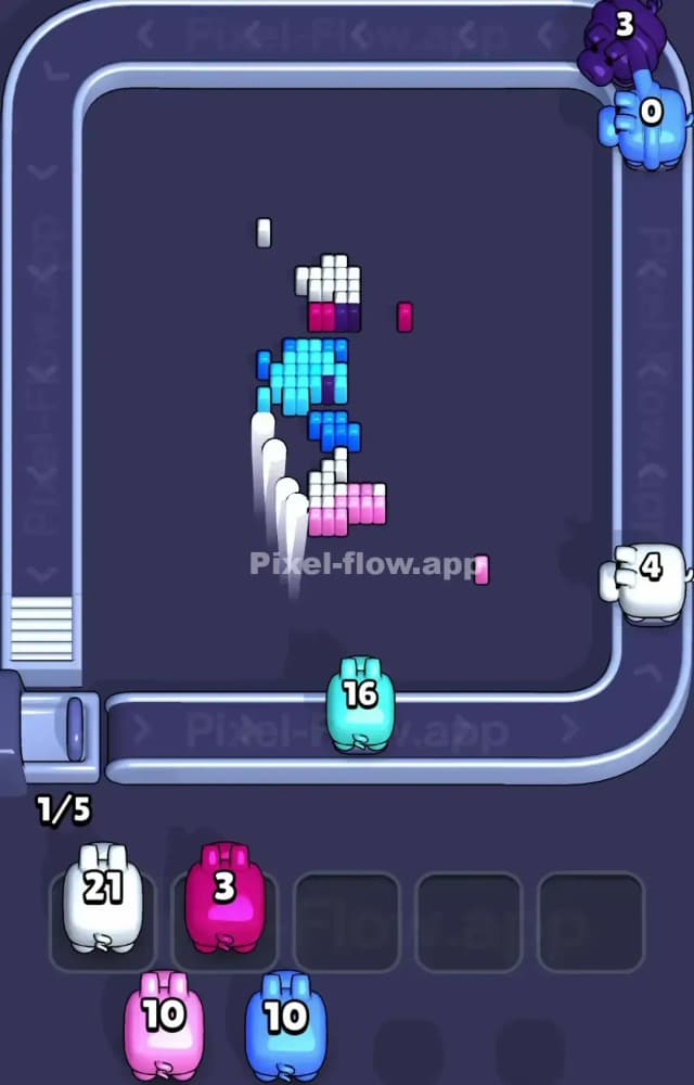 Pixel Flow Level 1455 Solution 3