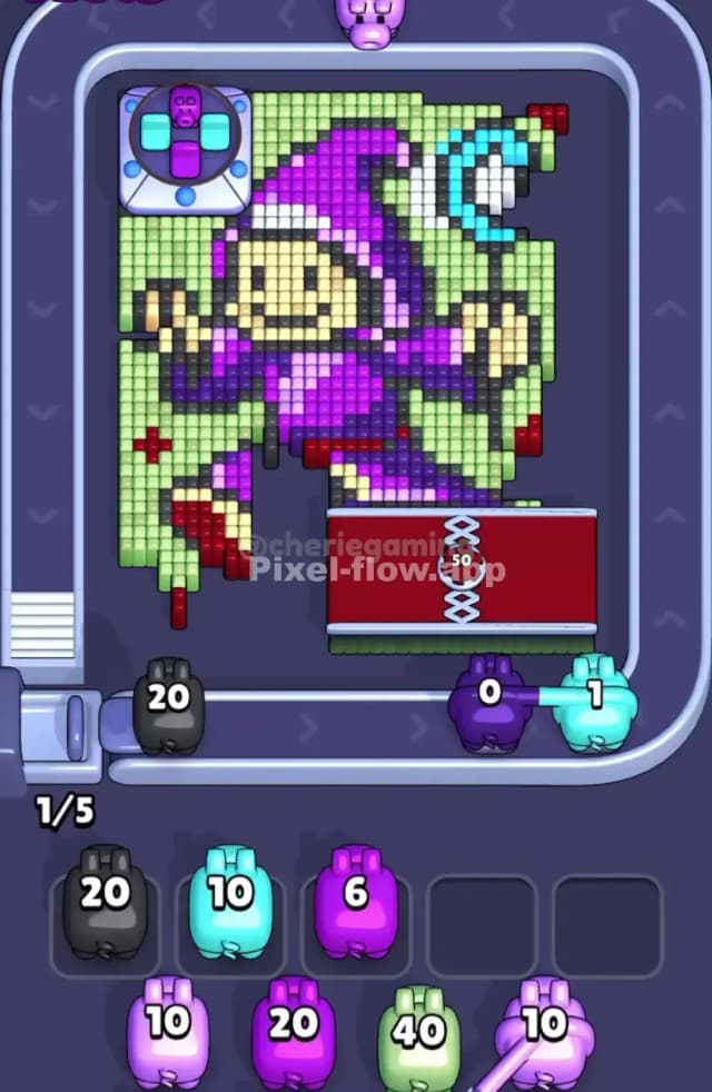Pixel Flow Level 1797 Solution 1