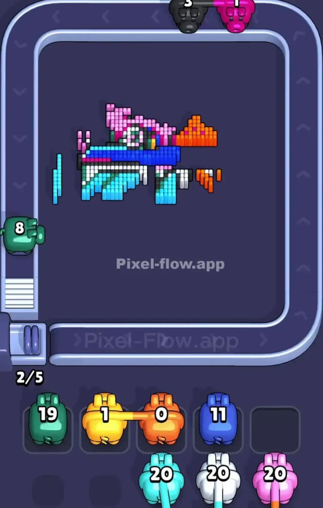 Pixel Flow Level 863 Solution 3