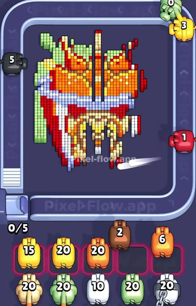 Pixel Flow Level 1020 Solution 2