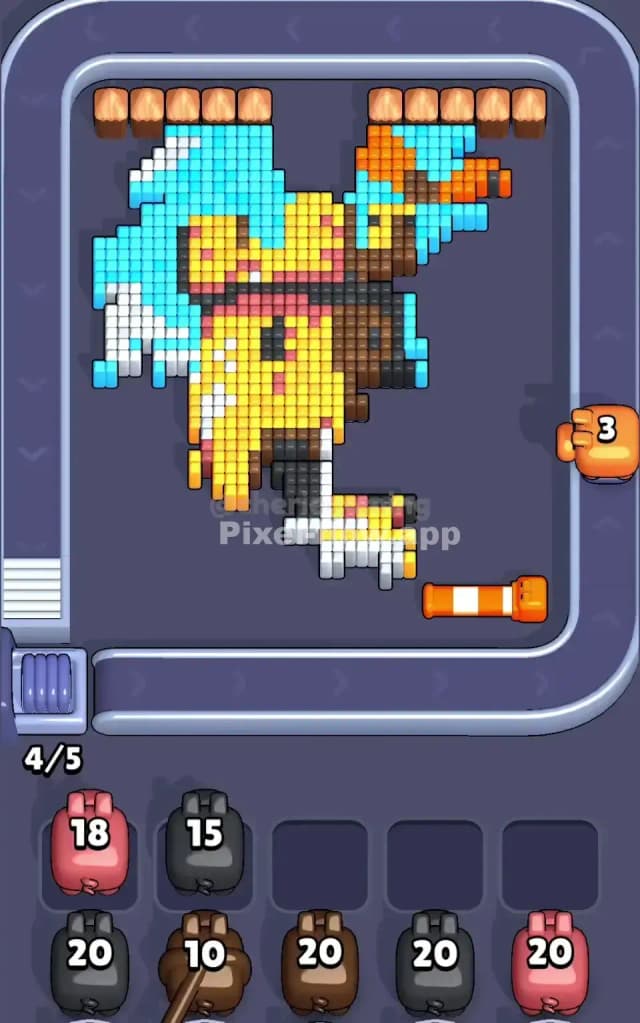 Pixel Flow Level 334 Solution 1