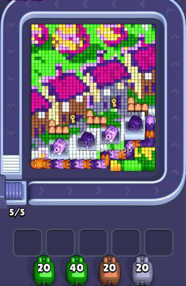 Pixel Flow Level 1700 Gameplay