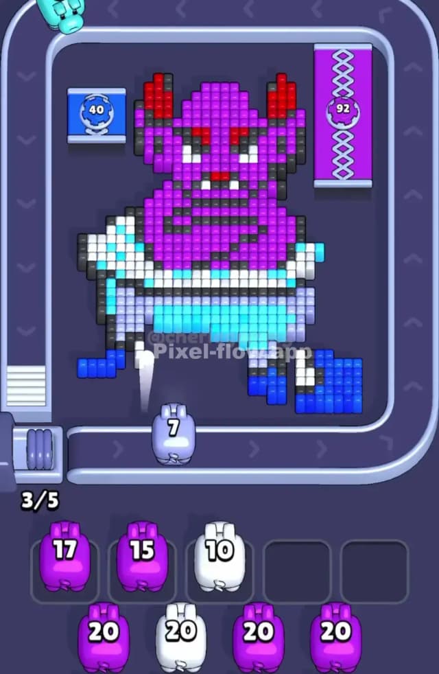 Pixel Flow Level 1891 Solution 1